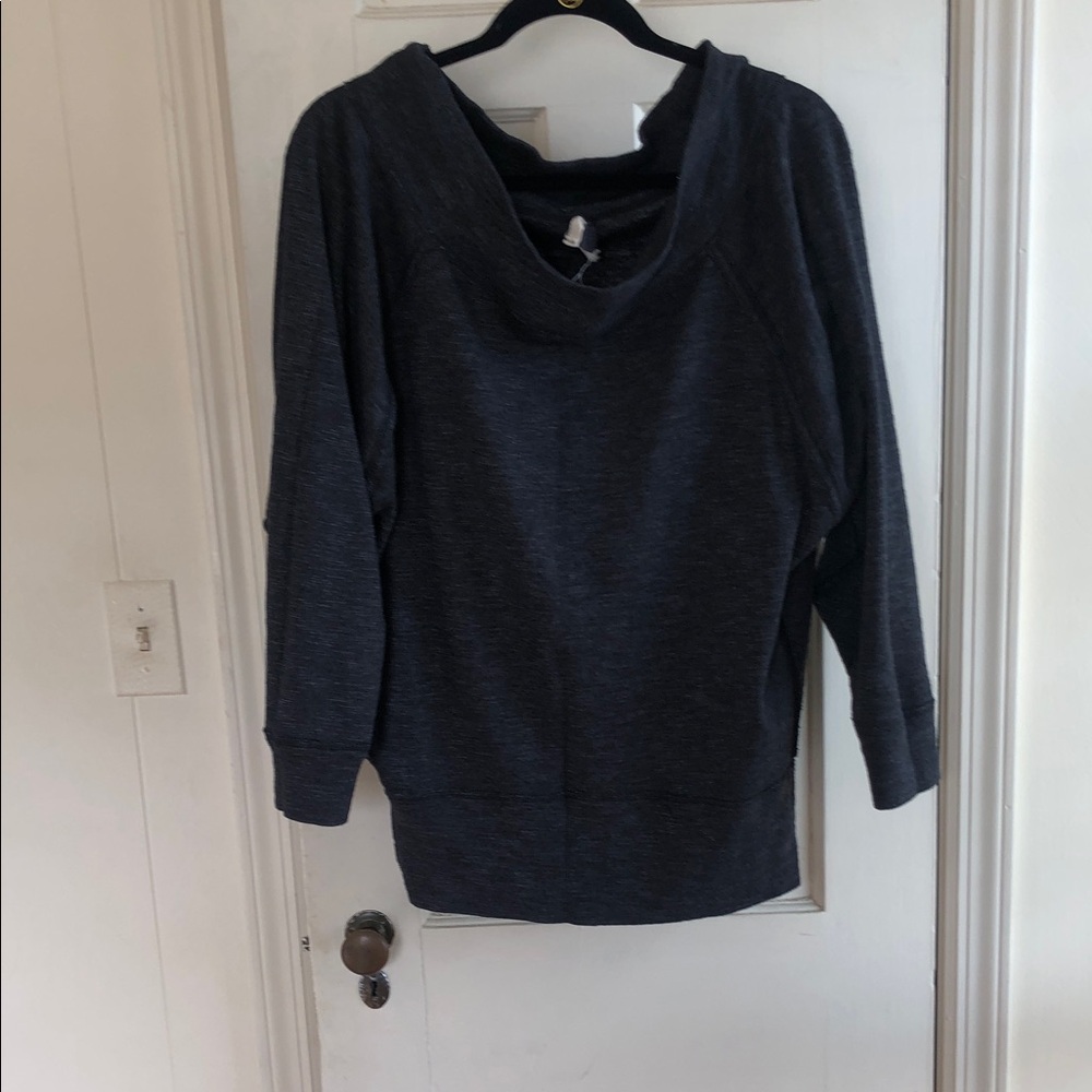 We The Free charcoal cowl neck pullover sweater